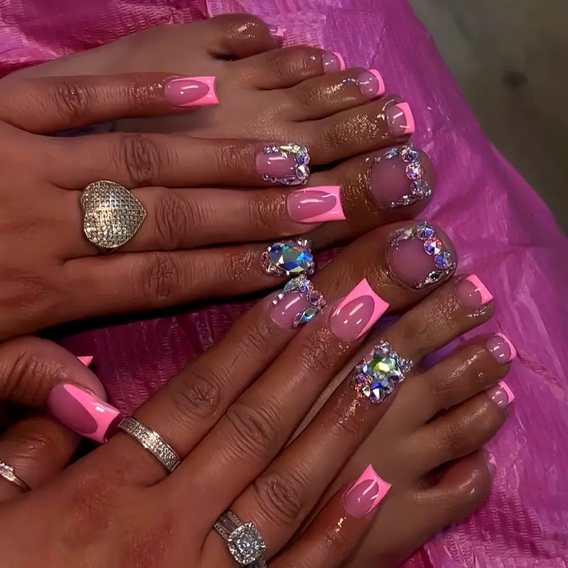 Luxury Rhinestone-Embellished Nail Art Set Kalsten