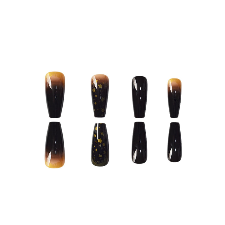 Elegant Press-On Nail Set with Star and Glitter Accents Kalsten