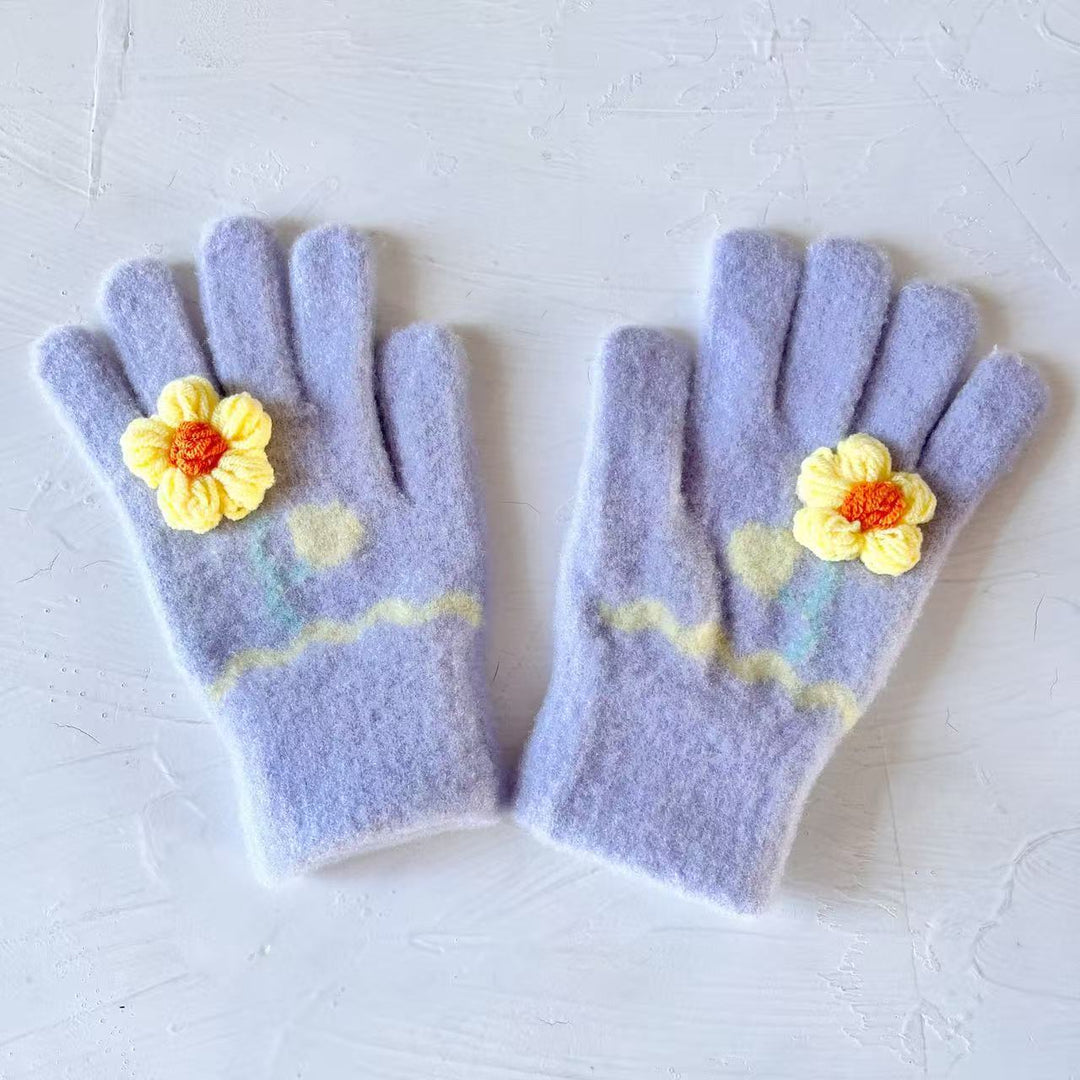 Butterfly Embellished Touchscreen Gloves Kalsten