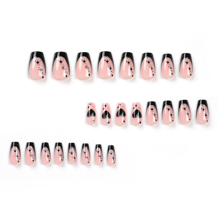 Artful Nail Extensions with Elegant Glitter Details Kalsten