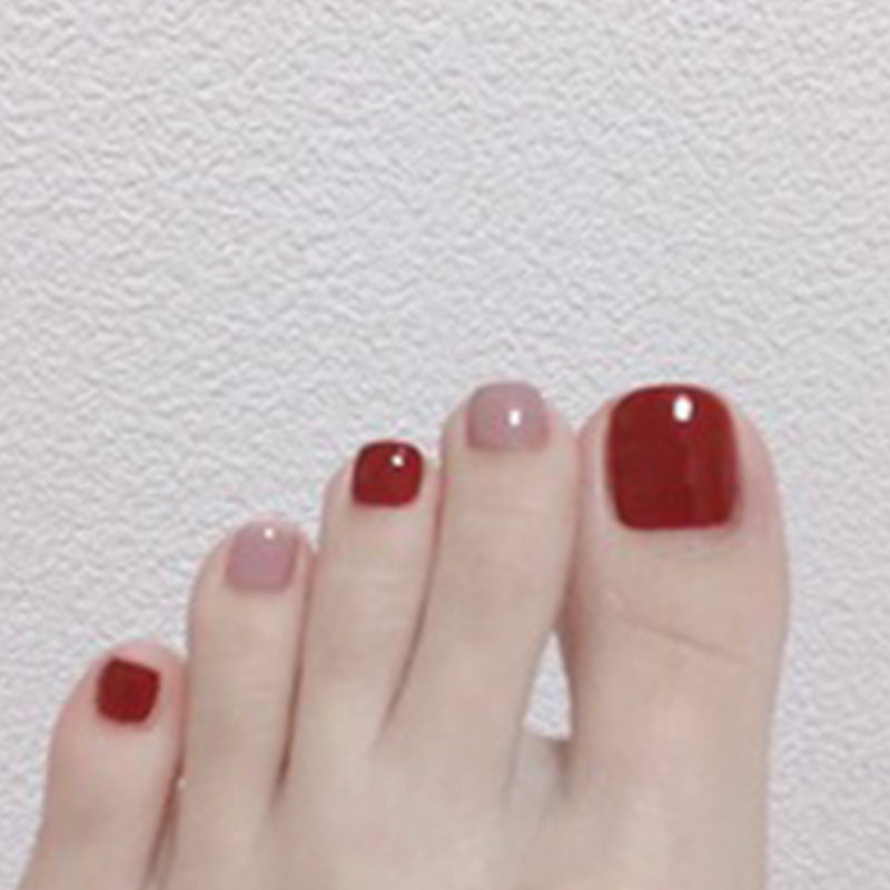 Premium Glossy Press-On Toenail Set Kalsten