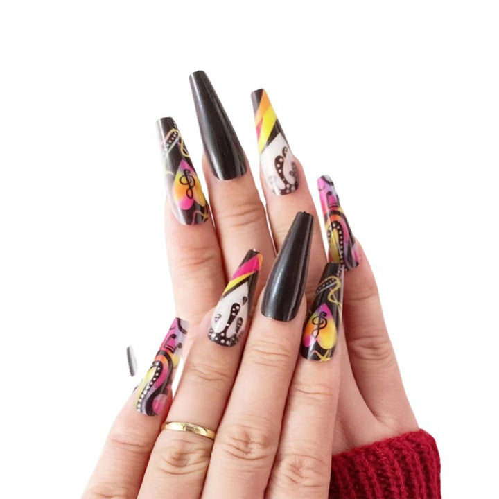 Artistic Music-Themed Nail Art Kalsten
