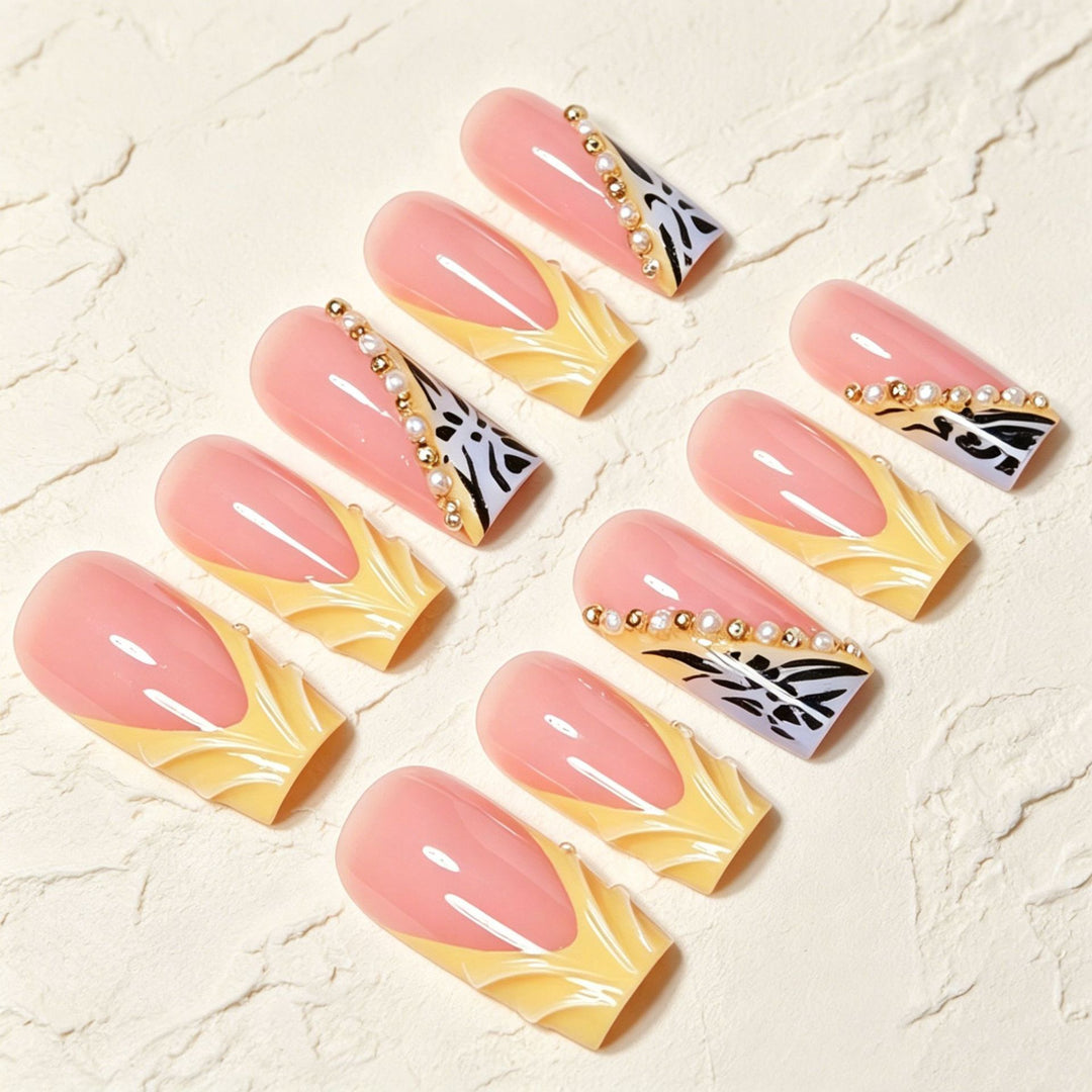 Glamorous Stiletto Press-On Nail Art Set Kalsten