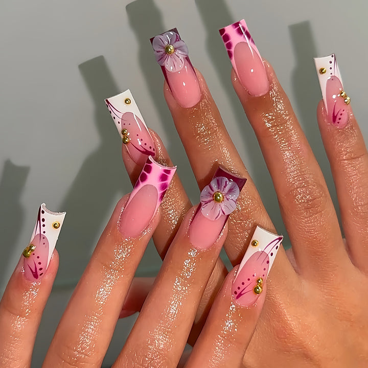 Premium Floral Nail Art Extensions Kalsten