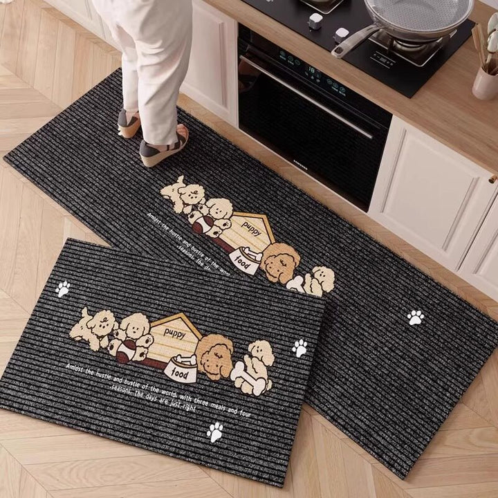 Cartoon-Themed Anti-Fatigue Kitchen Mat