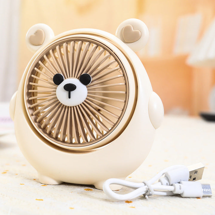 Ladies Portable Mini Hand Fan with Playful Animal Design Kalsten