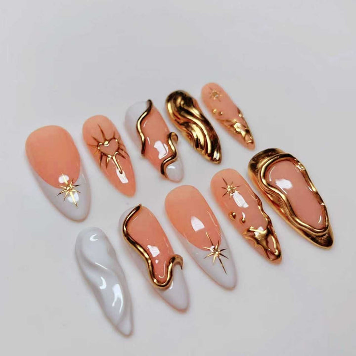 Premium Artistic Press-On Nail Extensions Kalsten