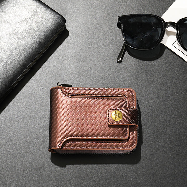 Compact Carbon Fiber Zip Wallet Kalsten
