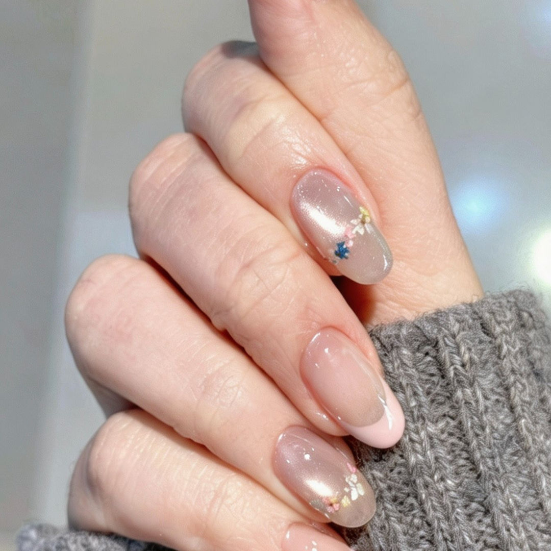 Whimsical Bunny-Themed Press-On Nail Art Set Kalsten