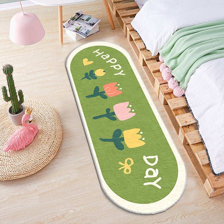Floral Design Area Runner Mat