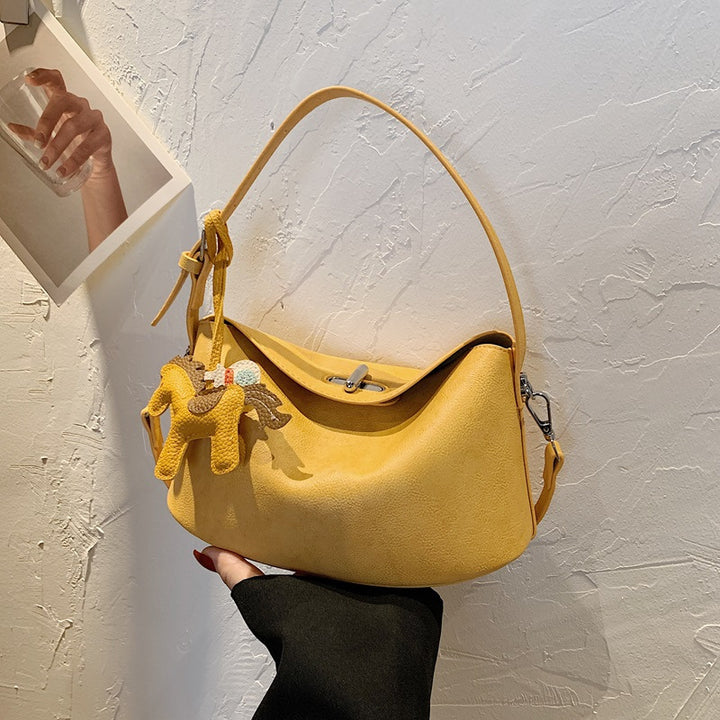 Elegant Soft-Suede Shoulder Bag Kalsten