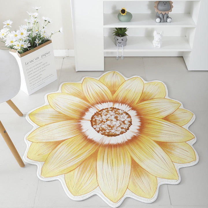 Floral Print Round Area Rug Kalsten