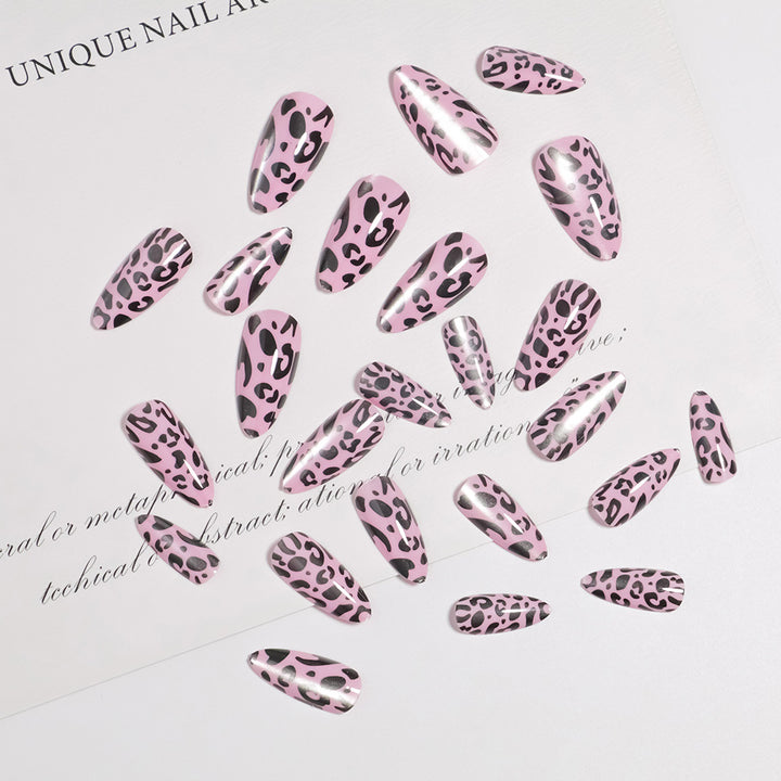 Artistic Leopard Print Press-On Nails Kalsten