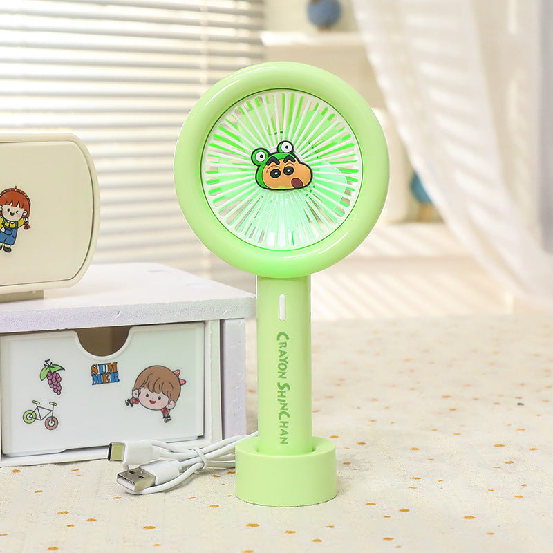 Women Portable Mini Fan with Integrated LED Light Kalsten