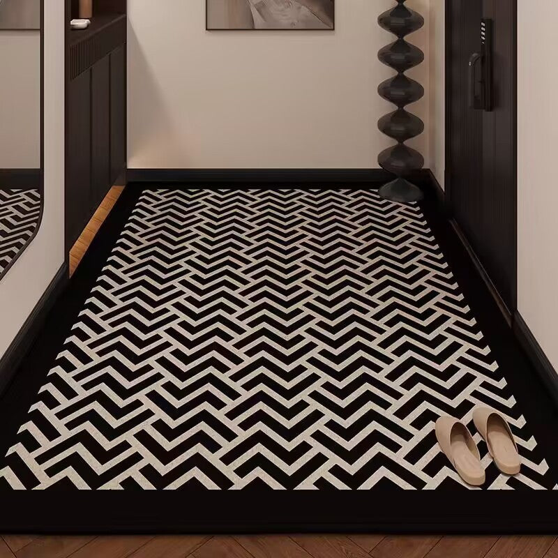 Textured Geometric Area Rug