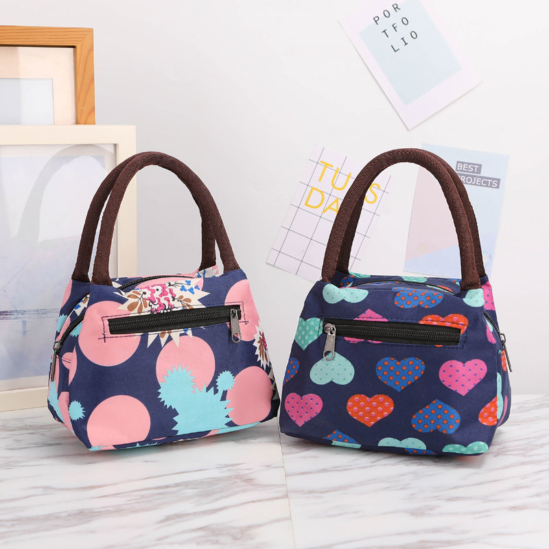 Floral Print Insulated Lunch Carrier Kalsten