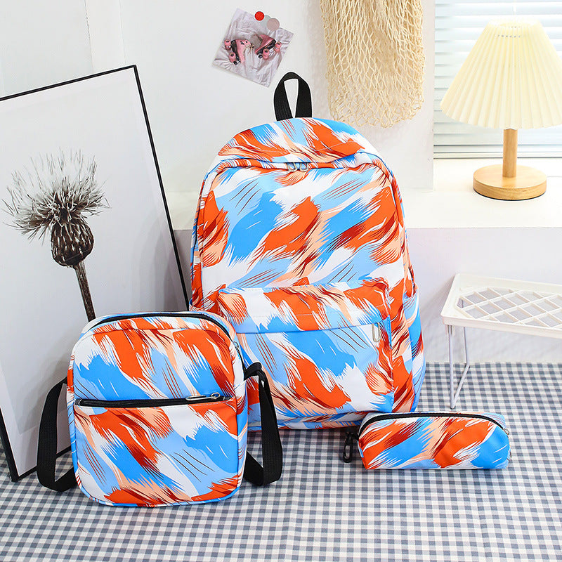 Stylish backpack with matching crossbody bag and pencil case Kalsten