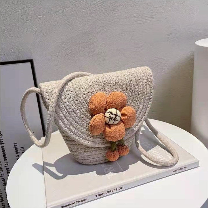 Handbag with 3D flower appliqué Kalsten