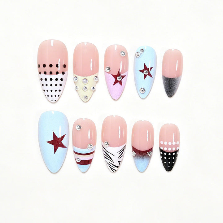 Artistic Stiletto Press-On Nail Art Collection Kalsten