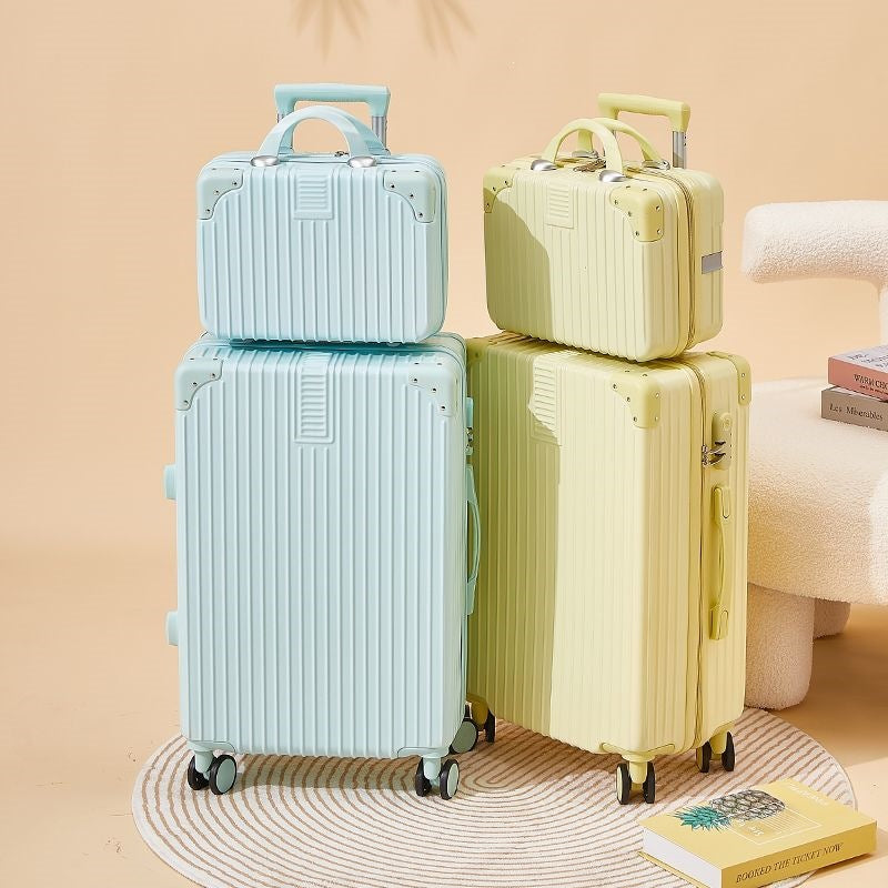 Hard-shell suitcase with double safety lock and flexible interior Kalsten