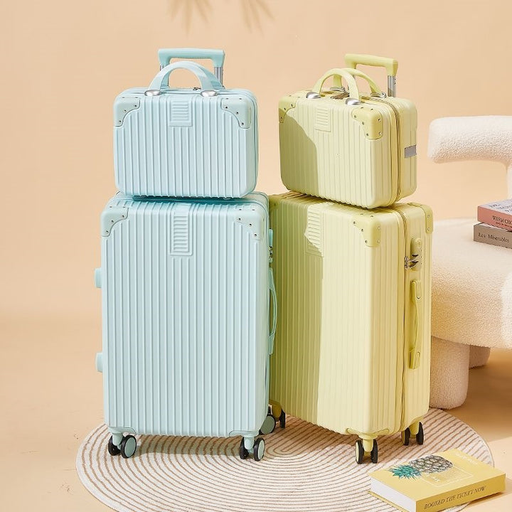 Hard-shell suitcase with double safety lock and flexible interior Kalsten