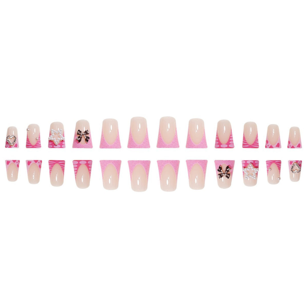 Decorative Press-On Nail Extensions with 3D Accents Kalsten