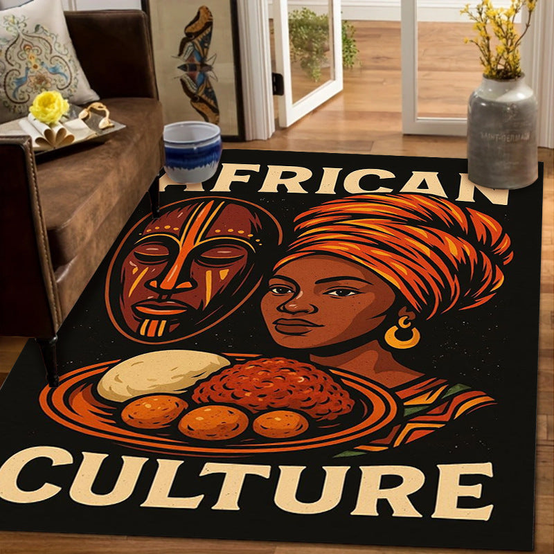 Artistic African Map Area Rug Kalsten