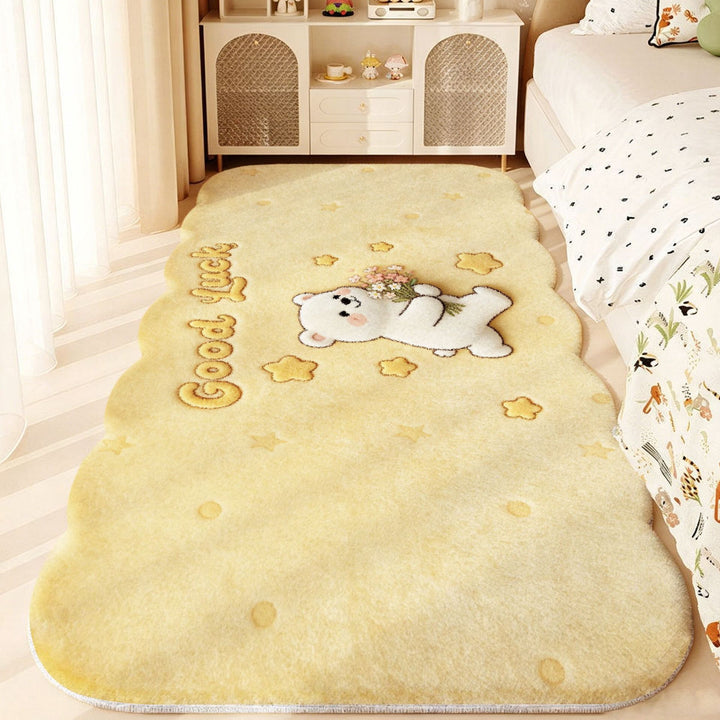Cute Cartoon Animal-Themed Plush Area Rug