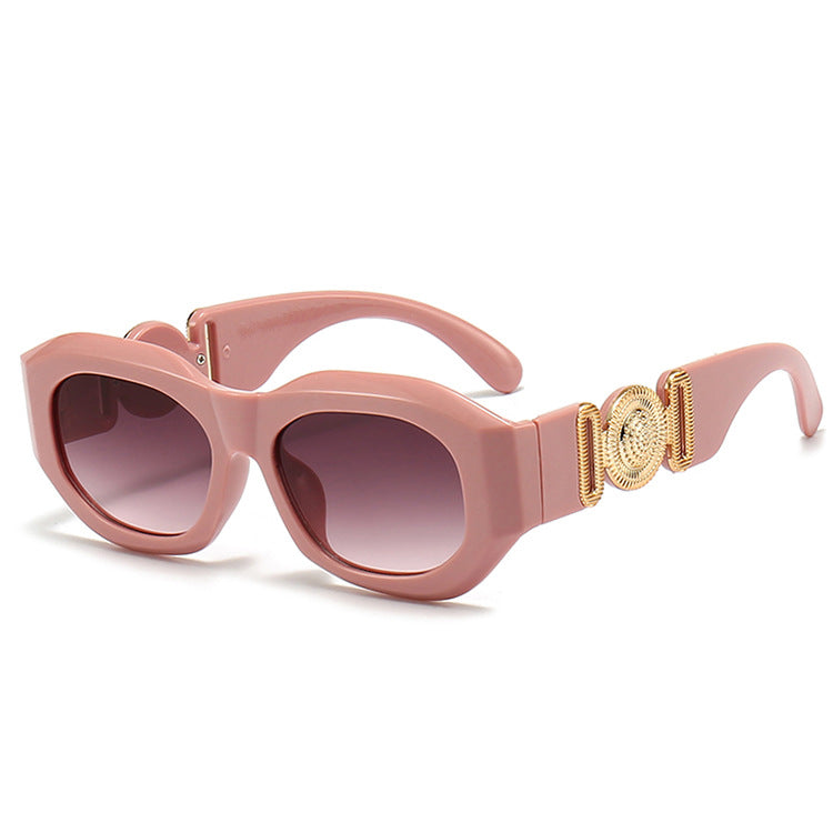 Elegant Hexagonal Frame Sunglasses