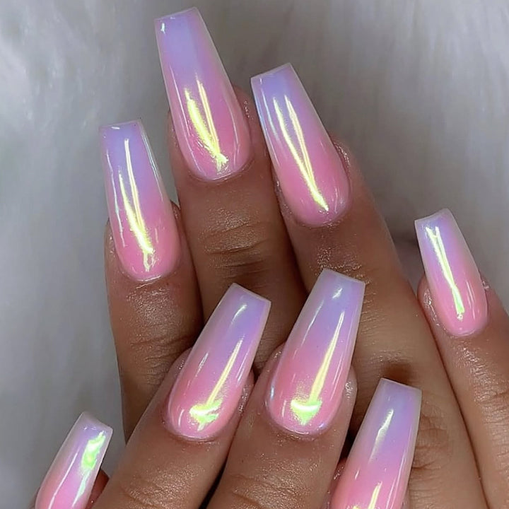 Glossy Ombre Gel Nail Art Extensions Kalsten