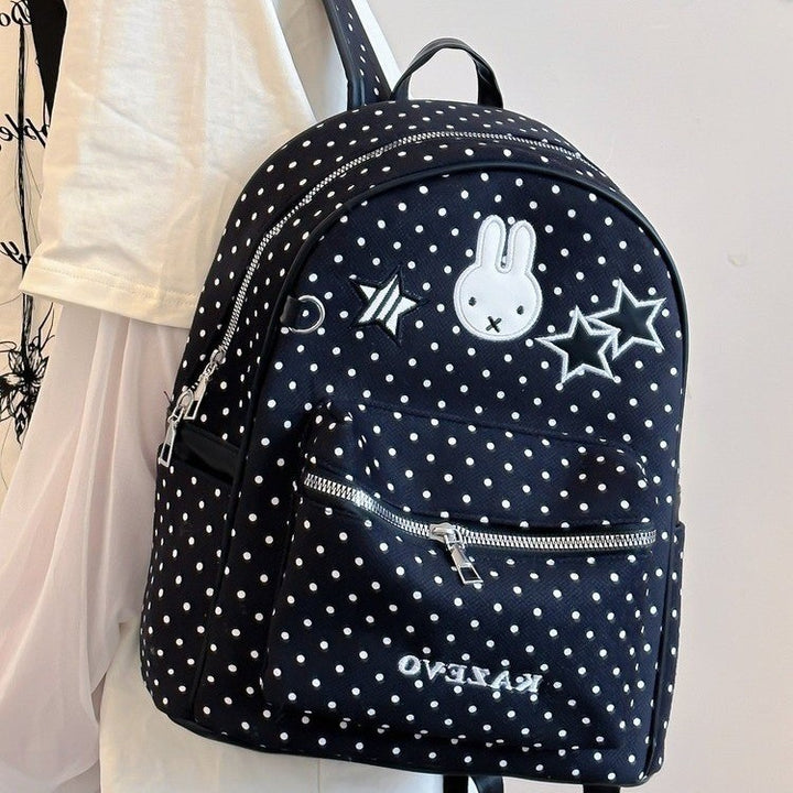 Fun Polka Dot Printed Backpack