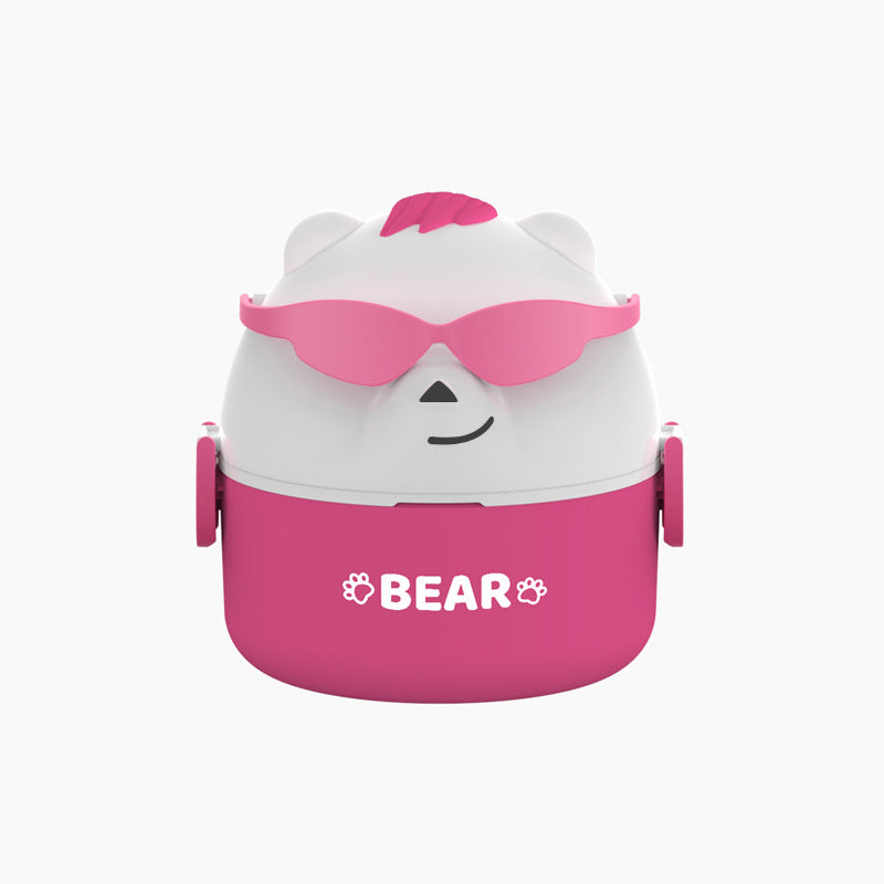 Cute Bear-Themed Stackable Lunch Box