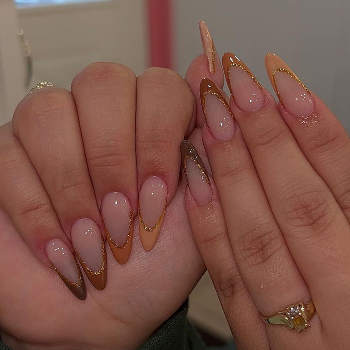 Artful Nail Extensions with Elegant Lace Design Kalsten