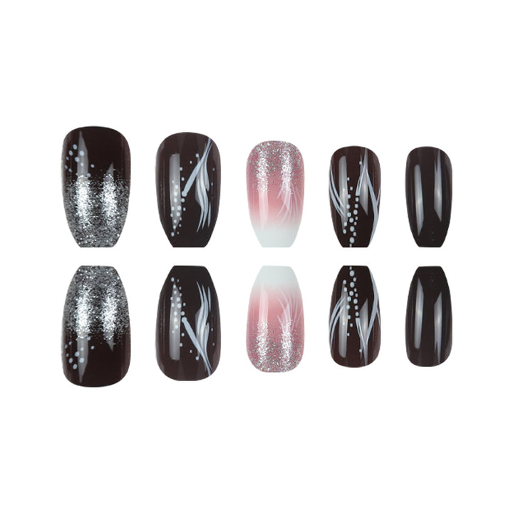 Glamorous Decorative Stiletto Press-On Nails Kalsten