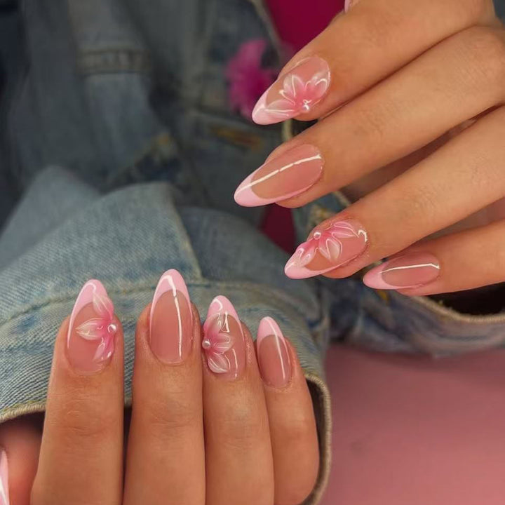 Luxurious Floral Nail Art Enhancements Kalsten