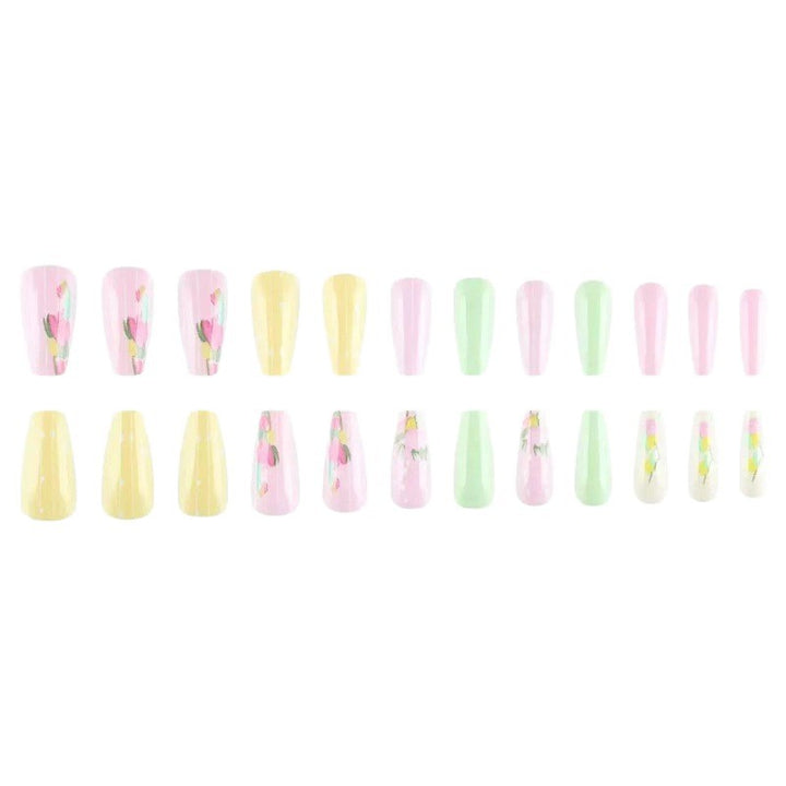 Creative artificial nails with spring-like floral designs Kalsten