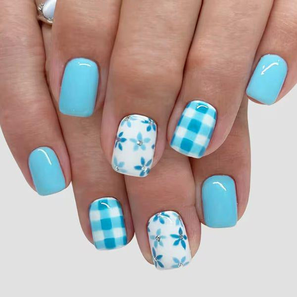 Floral Patterned Nail Art Enhancements Kalsten 1789915405