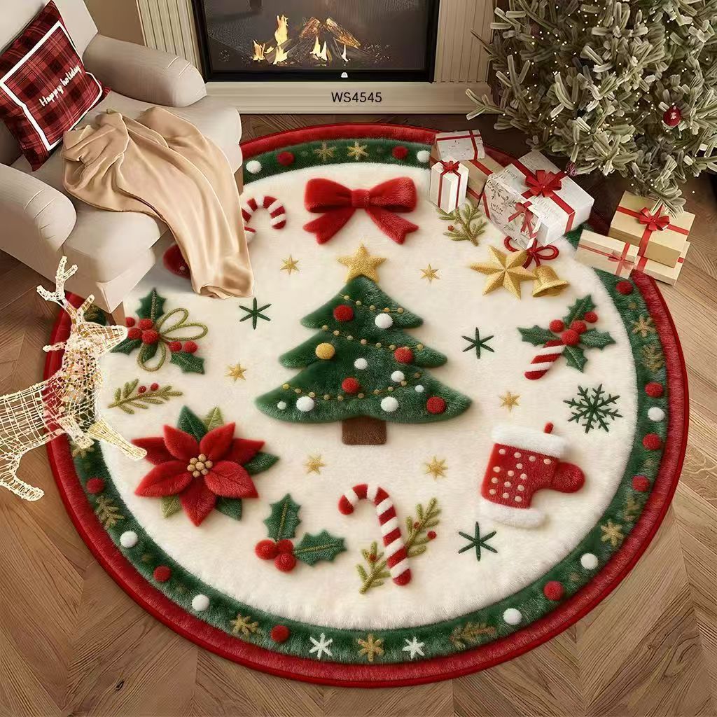 Festive Christmas-Themed Area Rug Kalsten