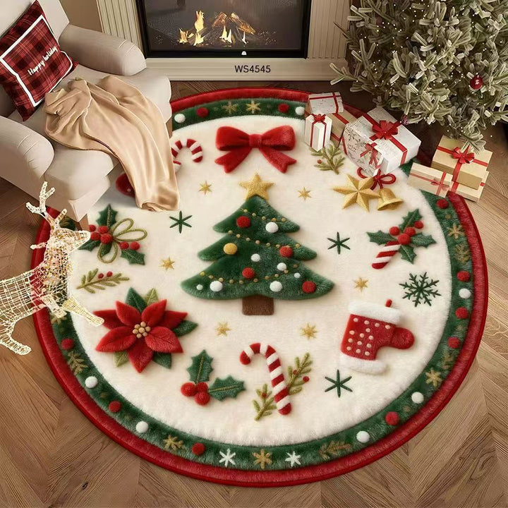 Festive Christmas-Themed Area Rug Kalsten