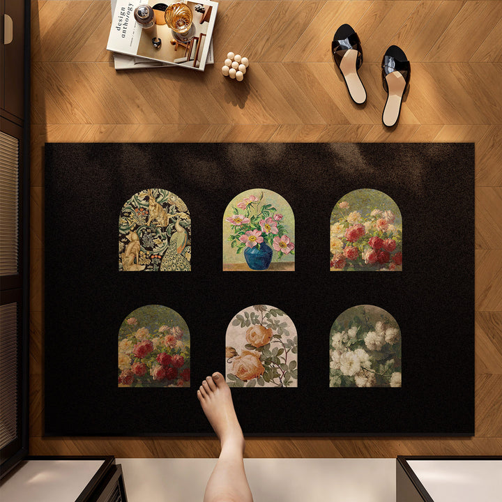 Elegant Floral Pattern Rug