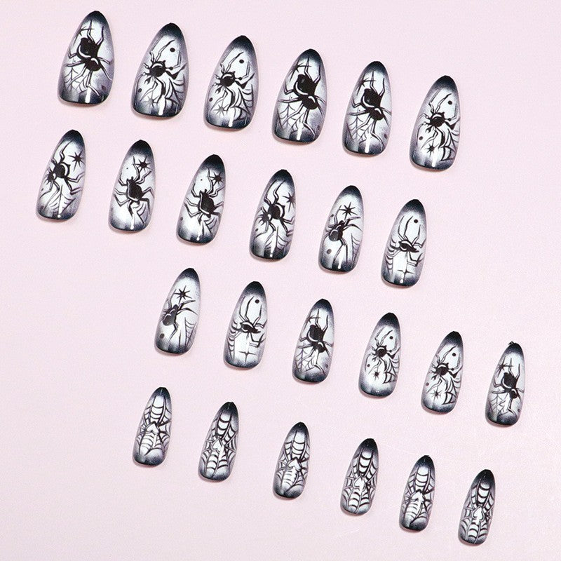 Artistic Halloween-Themed Press-On Nail Art Kalsten