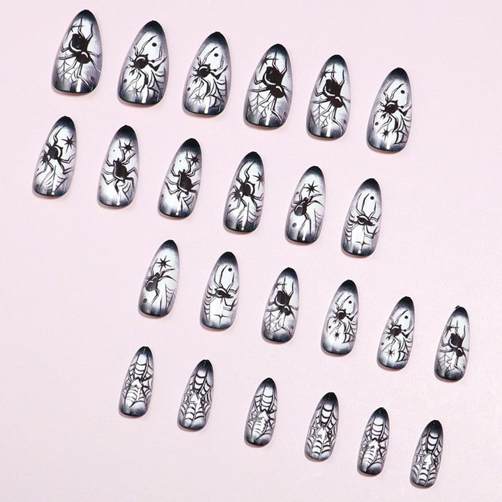 Artistic Halloween-Themed Press-On Nail Art Kalsten