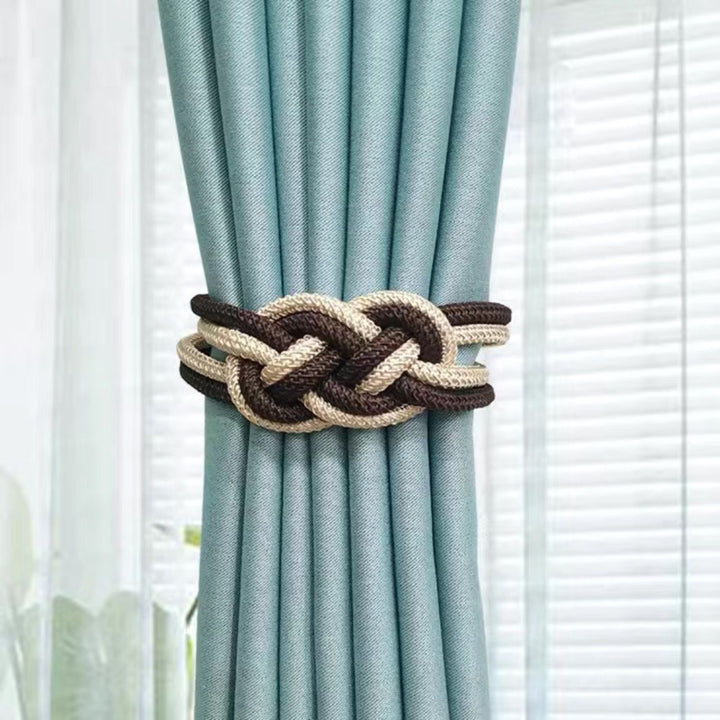 Decorative curtain tieback with braided design Kalsten