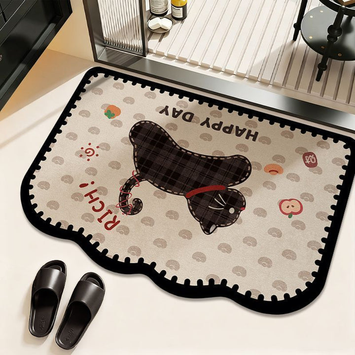 Cat-Theme Decorative Bath Mat
