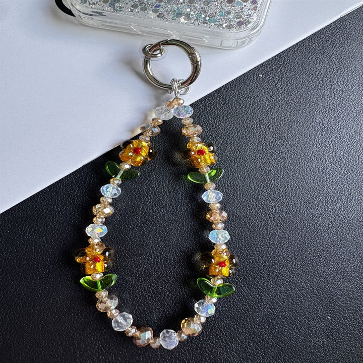 Floral Beaded Keychain Chain Kalsten
