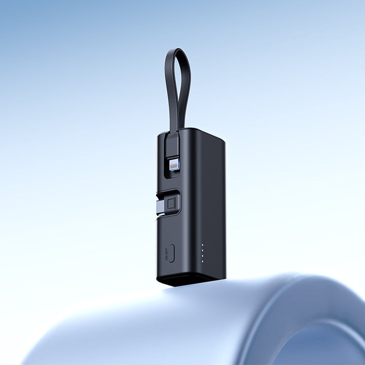 Mini Powerbank with Integrated Charging Cable and LED Display Kalsten