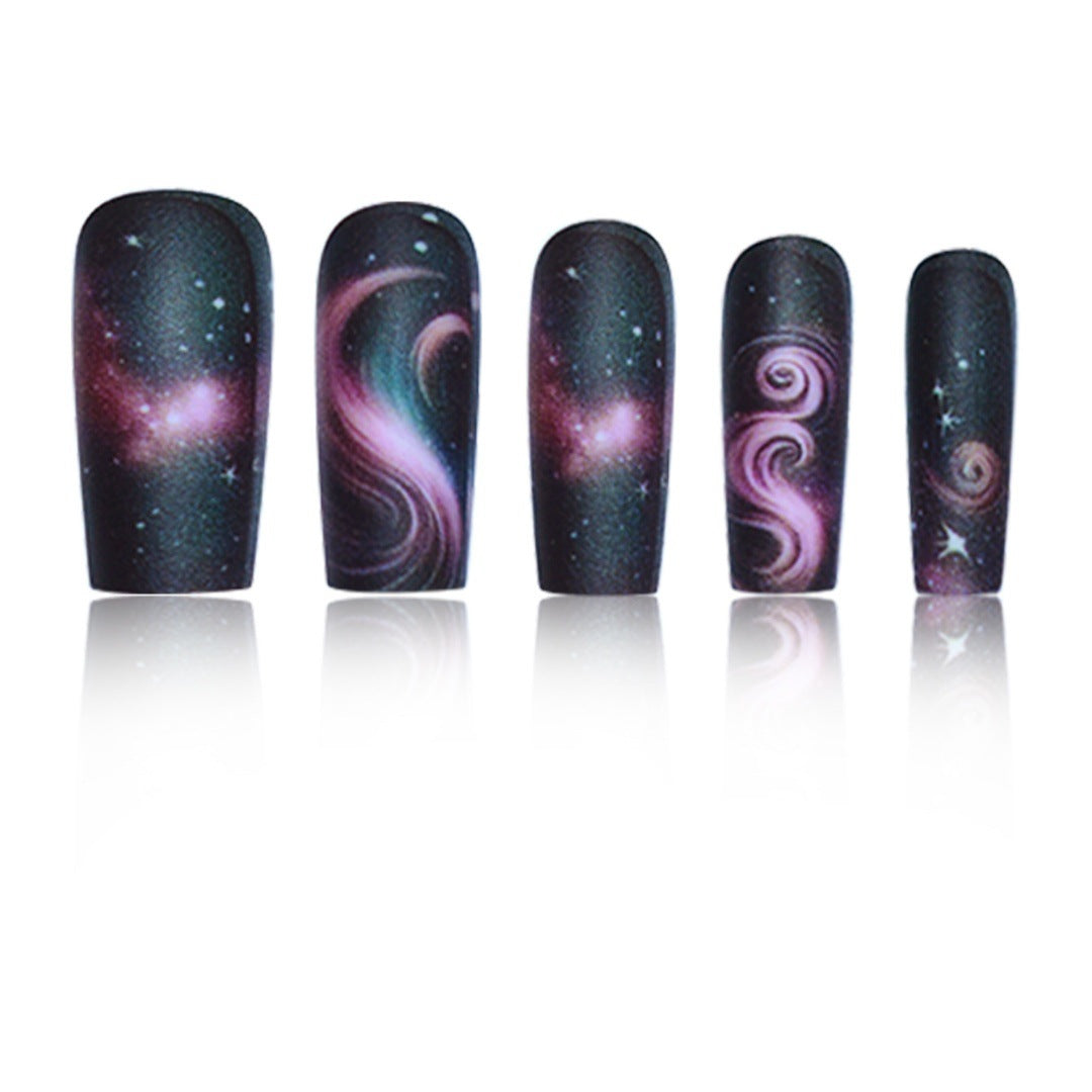 Galaxy-Themed Press-On Nail Extensions Kalsten