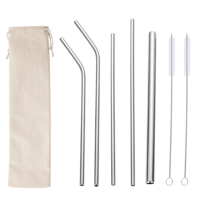 Stainless Steel Straw Set with Cleaning Brushes Kalsten