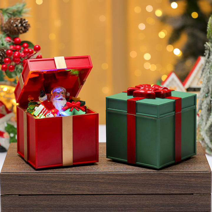 LED Light-Up Santa Gift Box Decoration Kalsten
