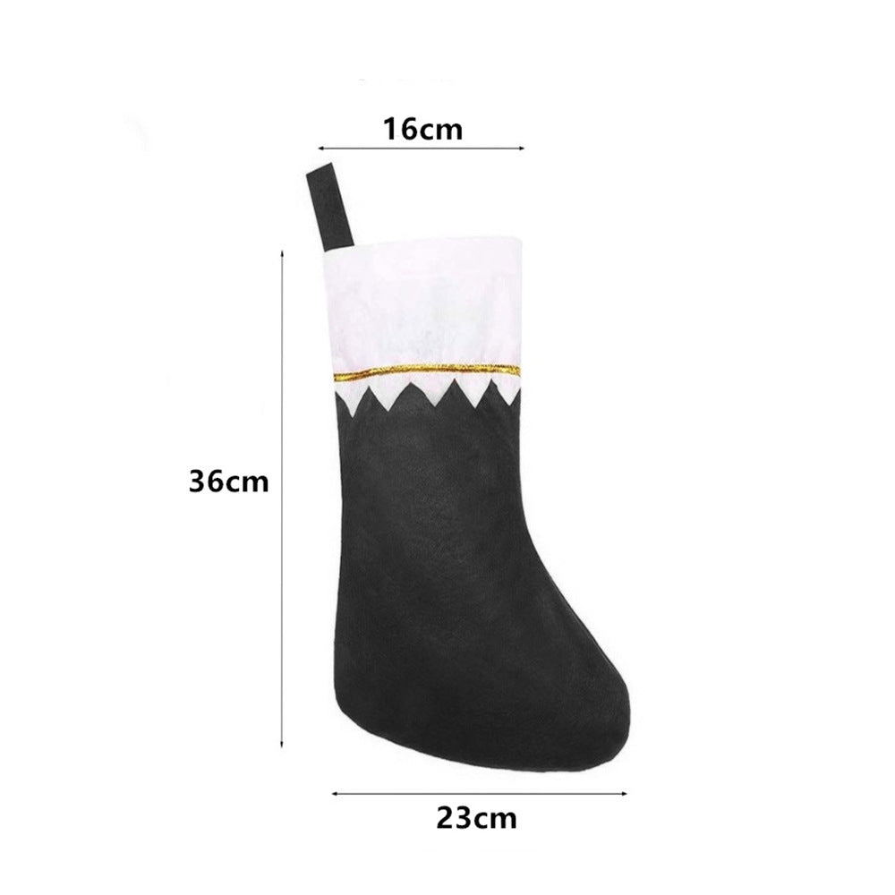 Festive Christmas stocking with elegant edging